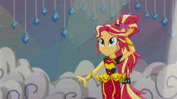 Size: 800x449 | Tagged: safe, screencap, sunset shimmer, dance magic, equestria girls, spoiler:eqg specials, animated, dancing, female, flamenco, high heels, ponied up, shoes, solo, summerbetes