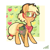 Size: 900x900 | Tagged: safe, artist:otterlore, applejack, earth pony, pony, adorkable, bandana, cute, dork, glasses, jackabetes, nerd, saddle bag, simple background, white background