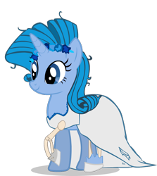 Size: 794x892 | Tagged: safe, artist:gothtigressa, rarity, pony, unicorn, clothes, crossover, dress, the corpse bride, wedding dress