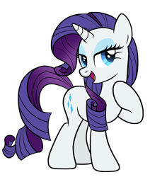 Size: 2000x2364 | Tagged: safe, artist:drawponies, rarity, pony, unicorn, color design, fabulous, poem, simple background, solo, transparent background, vector