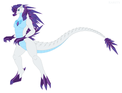 Size: 2800x2125 | Tagged: safe, artist:pyrus-leonidas, rarity, kaiju, crystal, element of generosity, female, kaijufied, simple background, solo, species swap, transparent background