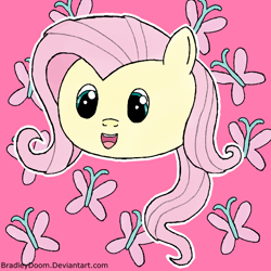 Size: 600x600 | Tagged: safe, artist:bradleydoom, fluttershy, pegasus, pony, blob, solo, squishy