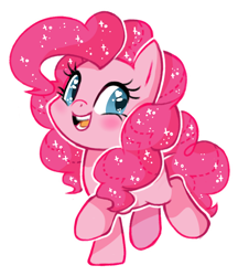 Size: 840x971 | Tagged: safe, artist:kaji-tanii, pinkie pie, earth pony, pony, chibi, cute, solo