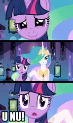 Size: 1920x3240 | Tagged: safe, edit, edited screencap, screencap, princess celestia, twilight sparkle, alicorn, pony, equestria girls, butt touch, comedy, comic, comic strip, female, funny, hoof on butt, humor, image macro, mare, meme, molestation, personal space invasion