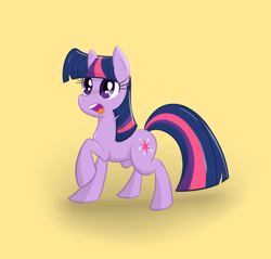 Size: 914x874 | Tagged: safe, artist:lomeo, derpibooru import, twilight sparkle, pony, unicorn, female, mare, multicolored mane, purple coat, solo