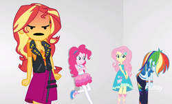 Size: 867x524 | Tagged: safe, edit, edited screencap, screencap, sunset shimmer, better together, equestria girls, rollercoaster of friendship, angry, emoji, face swap, geode of empathy, geode of fauna, geode of sugar bombs, geode of super speed, magical geodes