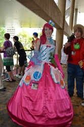 Size: 636x960 | Tagged: safe, big macintosh, pinkie pie, human, cosplay, irl, irl human, photo