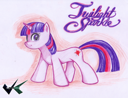 Size: 700x541 | Tagged: safe, artist:jadenkaiba, derpibooru import, twilight sparkle, solo, traditional art