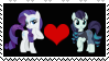 Size: 99x56 | Tagged: safe, artist:pinkiepieisworstpony, coloratura, rarity, pony, unicorn, the mane attraction, deviantart stamp, female, lesbian, rara, rarara, rarararara, shipping