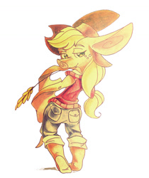 Size: 820x975 | Tagged: safe, artist:matugi, applejack, earth pony, pony, applebat, female, mare, solo