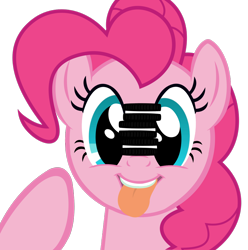 Size: 2300x2323 | Tagged: safe, artist:kuren247, pinkie pie, earth pony, pony, cookie, oreo, simple background, solo, transparent background, vector