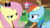 Size: 1279x715 | Tagged: safe, derpibooru import, screencap, fluttershy, rainbow dash, pegasus, pony, tanks for the memories, meme, youtube caption