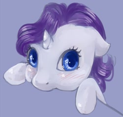 Size: 915x873 | Tagged: safe, artist:chiweee, rarity, pony, unicorn, adorable face, cute, daaaaaaaaaaaw, filly, filly rarity, raribetes, solo, weapons-grade cute, wingding eyes