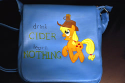 Size: 3456x2304 | Tagged: safe, artist:cwossie, applejack, earth pony, pony, bag, custom, female, mare