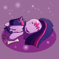 Size: 600x600 | Tagged: safe, artist:butterscotch25, derpibooru import, twilight sparkle, twilight sparkle (alicorn), alicorn, pony, female, mare, sleeping, solo