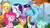 Size: 1920x1080 | Tagged: safe, derpibooru import, screencap, amethyst star, applejack, bon bon, fluttershy, lily valley, lyra heartstrings, meadow song, pinkie pie, pokey pierce, rainbow dash, rare find, rarity, scootaloo, sweetie drops, twilight sparkle, twilight sparkle (alicorn), twinkleshine, velvet light, alicorn, earth pony, pegasus, pony, unicorn, the washouts (episode), cheering, female, filly, mane six, mare, minty green