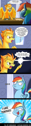 Size: 1200x4819 | Tagged: safe, artist:alskylark, derpibooru import, rainbow dash, spitfire, pegasus, pony, tanks for the memories, ..., comic, derp, i like turtles, rainbow dumb, reality ensues