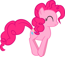 Size: 579x510 | Tagged: safe, artist:tollywoga, pinkie pie, earth pony, pony, not a vector, opening, pronking