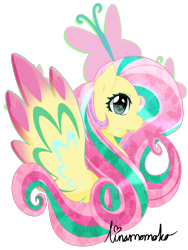 Size: 1600x2133 | Tagged: safe, artist:linamomoko, fluttershy, pegasus, pony, rainbow power, simple background, solo, transparent background