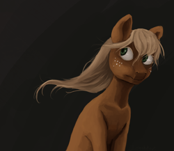 Size: 1166x1011 | Tagged: safe, artist:leechitous, applejack, earth pony, pony, female, loose hair, mare, solo