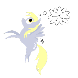 Size: 640x640 | Tagged: safe, artist:darkdabula, derpy hooves, confused, simple background, solo, transparent background, vector