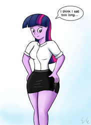 Size: 1920x2640 | Tagged: safe, artist:egstudios93, twilight sparkle, twilight sparkle (alicorn), alicorn, equestria girls, solo, wide hips