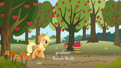 Size: 1365x768 | Tagged: safe, screencap, applejack, earth pony, pony, applebuck season, sarah wall, solo