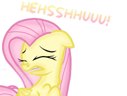 Size: 2048x1536 | Tagged: safe, artist:proponypal, fluttershy, pegasus, pony, chest fluff, nostril flare, sneezing, sneezing fetish, spray