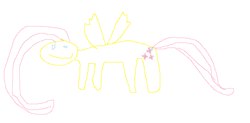 Size: 1209x595 | Tagged: safe, fluttershy, pegasus, pony, 1000 hours in ms paint, female, mare, ms paint, mutated