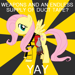 Size: 772x772 | Tagged: safe, fluttershy, pegasus, pony, chuck greene, dead rising, dead rising 2, meme