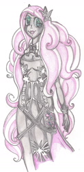 Size: 857x1739 | Tagged: safe, artist:thegloriesbigj, fluttershy, equestria girls, nightmare fluttershy, solo