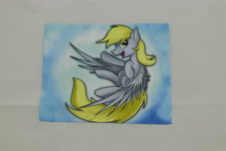 Size: 6000x4000 | Tagged: safe, artist:art-n-prints, derpy hooves, pegasus, pony, blonde mane, female, gray coat, mare, photo, solo, wings