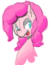 Size: 600x800 | Tagged: safe, artist:neko3240, pinkie pie, earth pony, pony, simple background, solo, white background