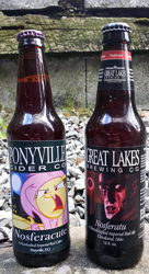 Size: 543x1000 | Tagged: safe, artist:pixelkitties, fluttershy, alcohol, beer, count orlok, flutterbat, irl, nosferatu, photo