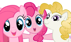 Size: 1023x613 | Tagged: safe, artist:lowhitney, pinkie pie, surprise, earth pony, pony, g1, adoraprise, ask, ask tripie, cute, cuteamena, diapinkes, pinkamena diane pie, trinity pie, tumblr