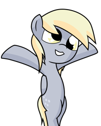 Size: 1080x1338 | Tagged: safe, artist:alfa995, artist:xrammed, derpy hooves, cute, derpabetes, happy, nyan nyan dance, simple background, solo, transparent background, vector, vector trace