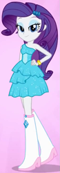 Size: 251x718 | Tagged: safe, screencap, rarity, equestria girls, boots, bracelet, fall formal outfits, high heel boots, jewelry, outfit catalog, solo, sparkles