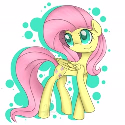 Size: 2048x2048 | Tagged: safe, artist:bumblebeemlp, fluttershy, pegasus, pony, female, mare, pink mane, solo, yellow coat