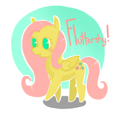 Size: 800x758 | Tagged: safe, artist:jellybeanbullet, fluttershy, pegasus, pony, blushing, simple background, solo