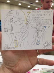 Size: 768x1024 | Tagged: safe, artist:andypriceart, princess celestia, princess luna, alicorn, pony, angry, cute, cutelestia, earbuds, eyes closed, head only, ipod, katrina and the waves, open mouth, singing, song reference, traditional art, walking on sunshine
