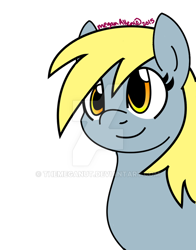 Size: 600x764 | Tagged: safe, artist:themeganut, derpy hooves, pony, simple background, watermark, white background