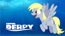 Size: 1166x656 | Tagged: safe, artist:dunialittlepony, derpy hooves, finding dory, finding nemo, parody