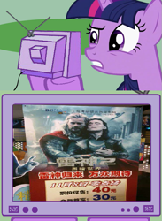 Size: 563x769 | Tagged: safe, derpibooru import, twilight sparkle, china, chinese, epic fail, exploitable meme, fail, gay, incest, loki, male, meme, obligatory pony, thor, thor the dark world, tv meme, wat