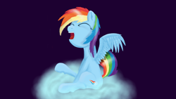 Size: 1920x1080 | Tagged: safe, artist:my little alcoholics, derpibooru import, rainbow dash, pegasus, pony, solo, yawn