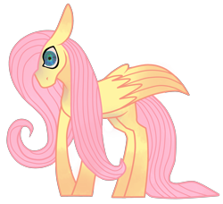 Size: 3133x2861 | Tagged: safe, artist:riisusparkle, fluttershy, pegasus, pony, simple background, solo, transparent background