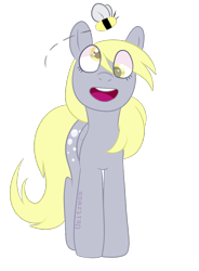 Size: 796x1081 | Tagged: safe, artist:unitress, derpy hooves, bee, insect, pony, female, mare, simple background, solo, transparent background, vector