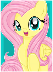 Size: 4100x5558 | Tagged: safe, artist:xwhitedreamsx, fluttershy, pegasus, pony, absurd resolution, cute, shyabetes, simple background, smiling, solo