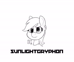 Size: 6000x5000 | Tagged: safe, artist:sunlightgryphon, derpy hooves, pegasus, pony, absurd resolution, female, mare, monochrome, solo