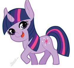 Size: 500x458 | Tagged: safe, artist:aerianr, derpibooru import, twilight sparkle, pony, unicorn, female, mare, multicolored mane, purple coat, solo