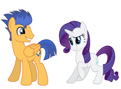 Size: 841x614 | Tagged: safe, artist:mrassi1000, flash sentry, rarity, pony, unicorn, sentrity, shipping